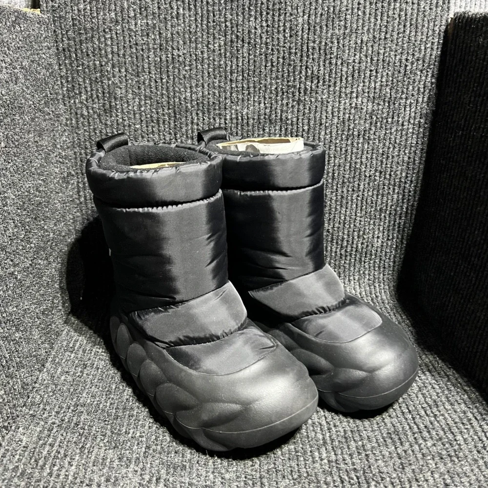 Crocs OverPuff Boot Women Size 6 Black Puffer Winter Snow Chunky SAMPLES NWT